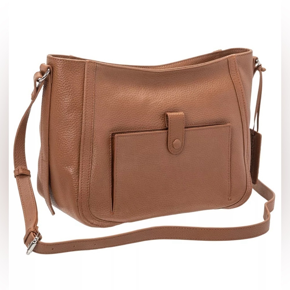 MANCINI Women's Pebbled Sophia Crossbody Handbag